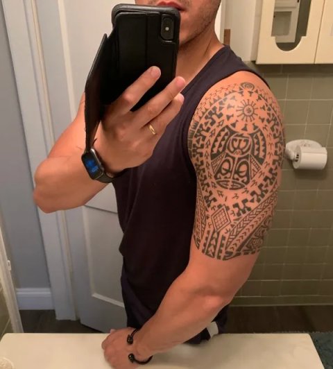 Mirko - Ha'apurupuru: real inked placement tattoo photo thumbnail