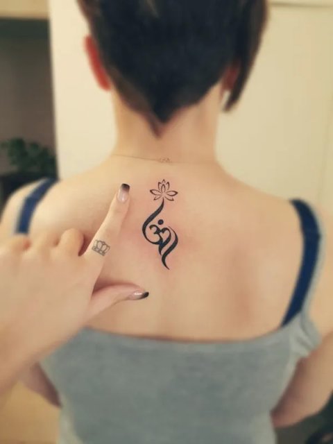 Negarin - Lotus: real inked placement tattoo photo thumbnail