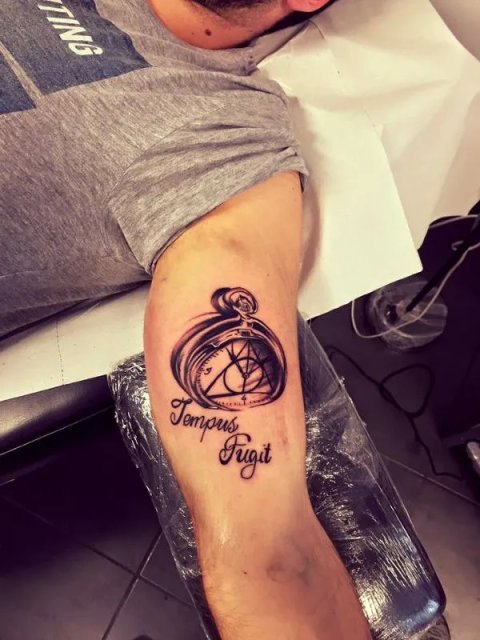 Nicola - Tempus fugit: real inked placement tattoo photo thumbnail