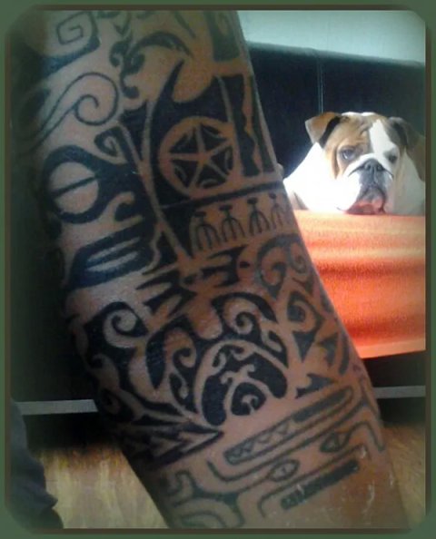 Otto - Bulldogs: real inked placement tattoo photo thumbnail