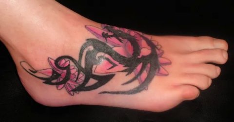 PapaChangoArt - Dragon: real inked placement tattoo photo thumbnail