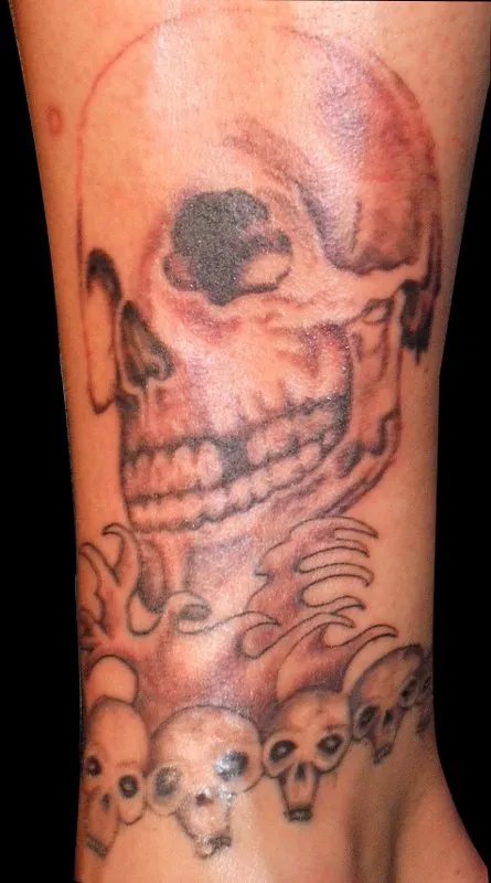 PapaChangoArt - Skulls: real inked placement tattoo photo thumbnail