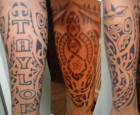 Patrick - Polynesian arm Hui: real inked placement tattoo photo thumbnail