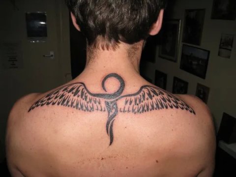 Paul - Winged ankh: real inked placement tattoo photo thumbnail