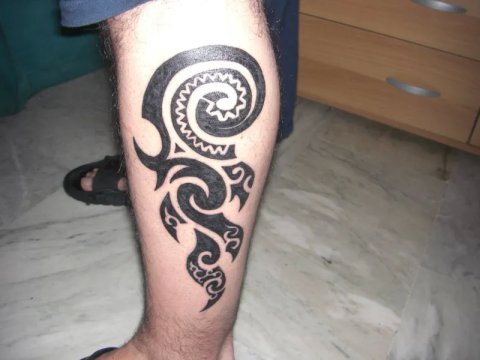 Riccardo - Koru e fuoco: real inked placement tattoo photo thumbnail