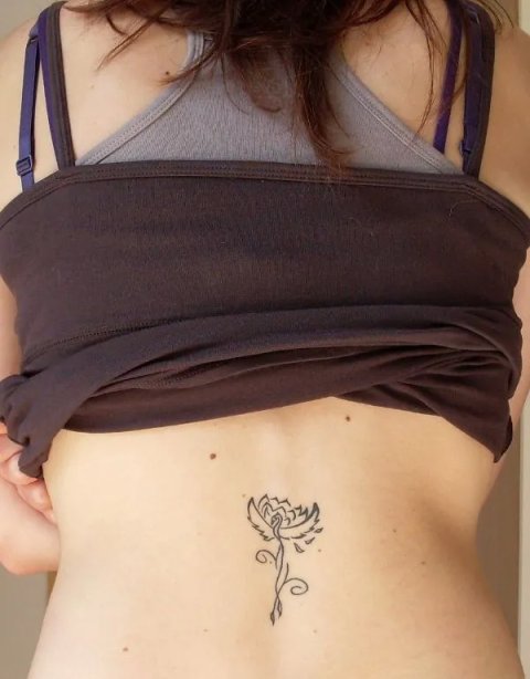 Rosachiara - Phoenix and lotus: real inked placement tattoo photo thumbnail