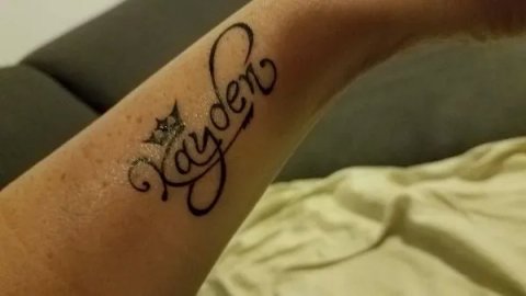 Sandra - Kayden: real inked placement tattoo photo thumbnail