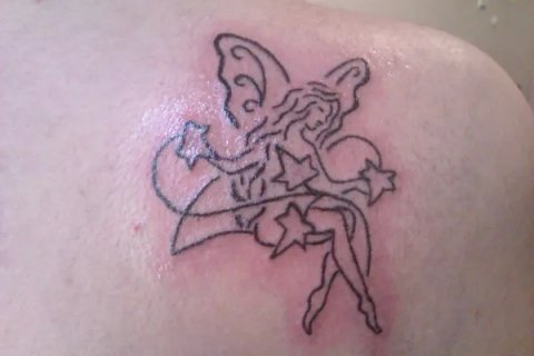 Sara - Ivy fairy: real inked placement tattoo photo thumbnail