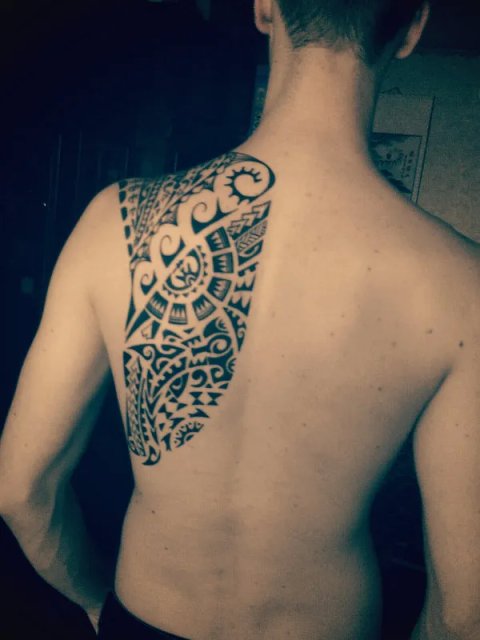 Sergey - backpiece: real inked placement tattoo photo thumbnail