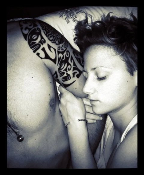 Simone - Half sleeve: real inked placement tattoo photo thumbnail