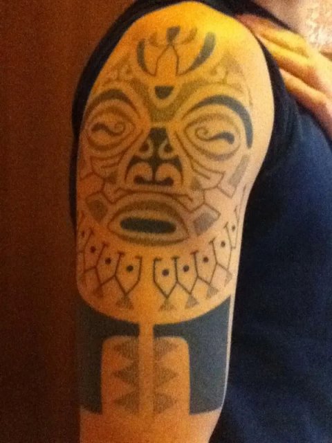 Simone - Tiki: real inked placement tattoo photo thumbnail