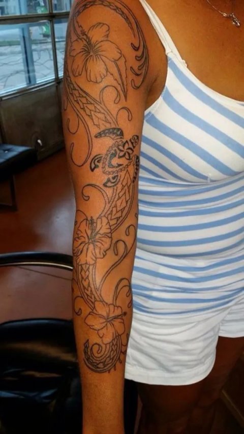 Skyy - Whaiaro arm: real inked placement tattoo photo thumbnail