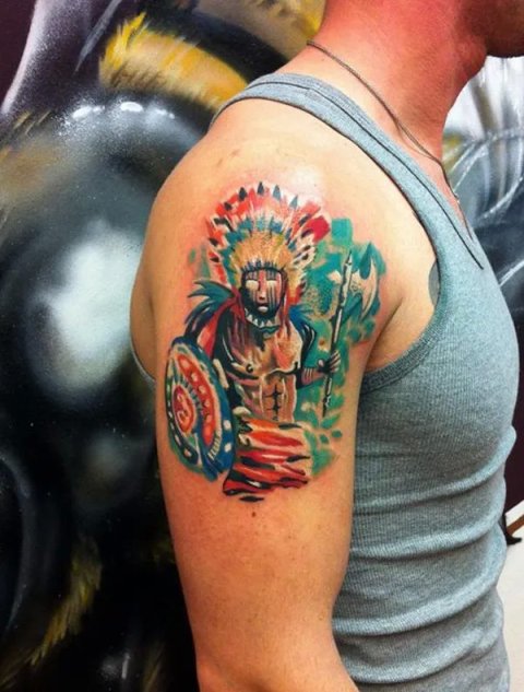 Sokol - indio: real inked placement tattoo photo thumbnail