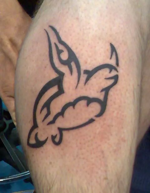 Steve - sea turtle: real inked placement tattoo photo thumbnail