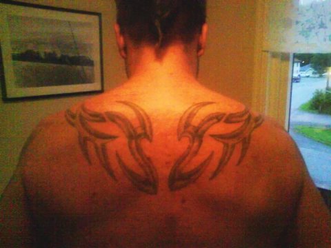 Stian - Backpiece: real inked placement tattoo photo thumbnail