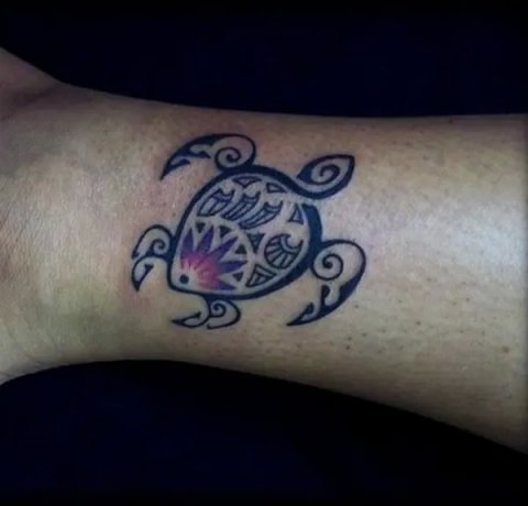 Taimana - Turtle: real inked placement tattoo photo thumbnail