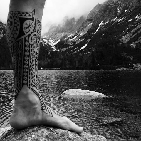 Tanne - lowerleg: real inked placement tattoo photo thumbnail