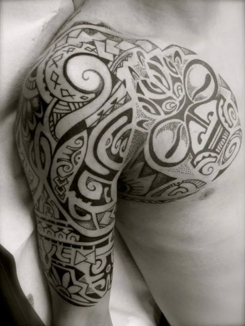 Tanne - mixed piece: real inked placement tattoo photo thumbnail