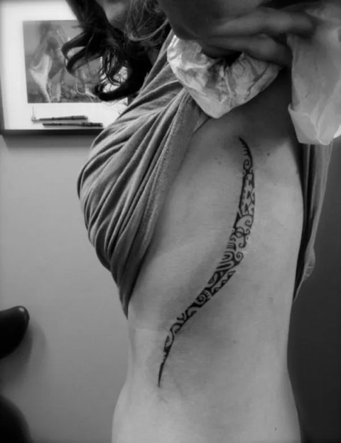Tanne - ribcage: real inked placement tattoo photo thumbnail