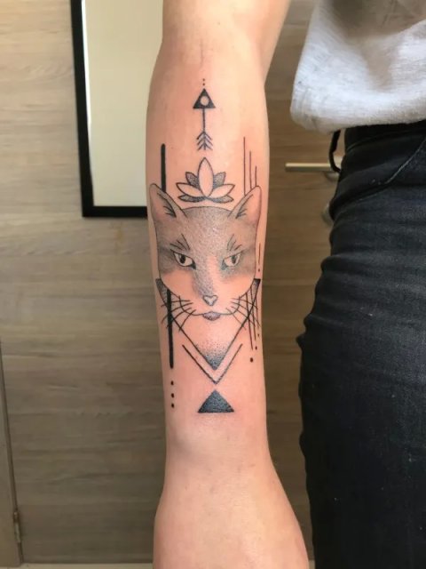 TattoooOzen - cat: real inked placement tattoo photo thumbnail