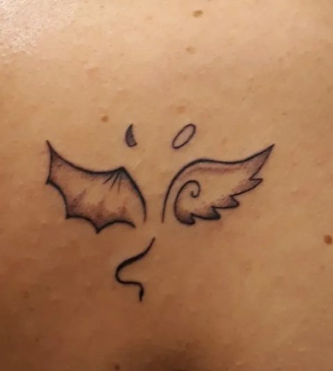 Tina - angel & devil: real inked placement tattoo photo thumbnail