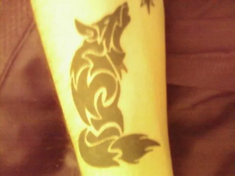 Tiocfaidh Ar La - Wolf: real inked placement tattoo photo thumbnail