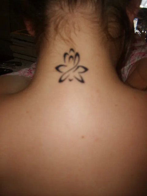 Vicky - Lotus & B: real inked placement tattoo photo thumbnail