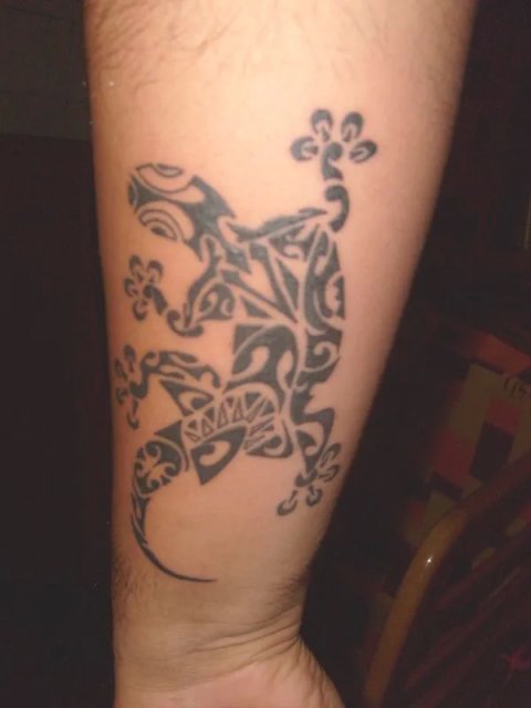 Vincenzo - Gecko: real inked placement tattoo photo thumbnail