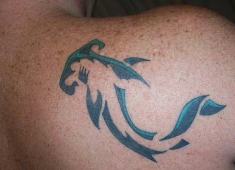 Warren - Shark: real inked placement tattoo photo thumbnail
