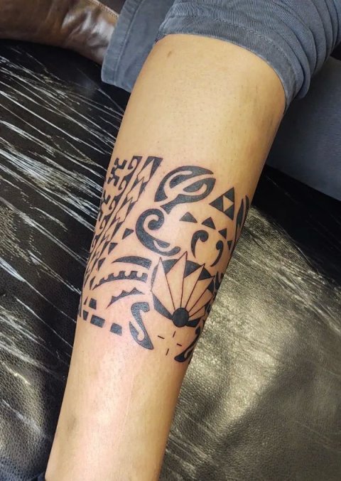 Yuri - Cancer legband: real inked placement tattoo photo thumbnail