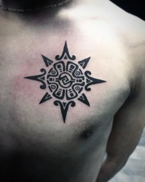 Guest - Aztec star: real inked placement tattoo photo thumbnail