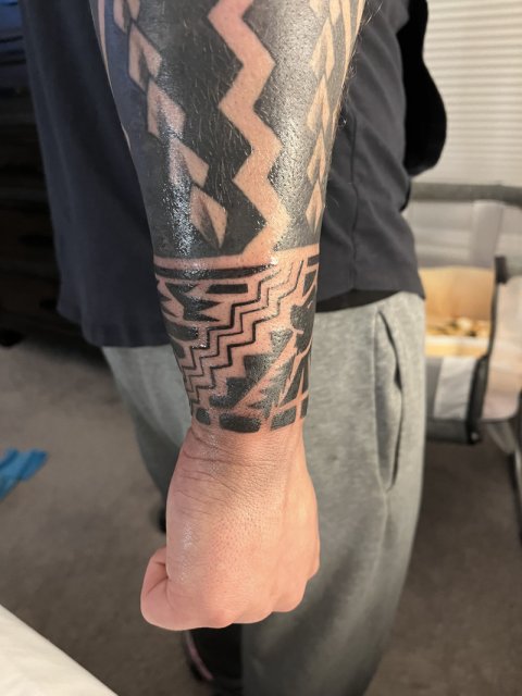 Solomon - Eagle & lion: inked placement tattoo photo thumbnail