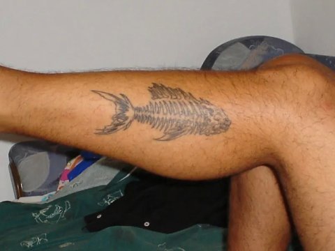 Valerio - paleo fish: real inked placement tattoo photo thumbnail