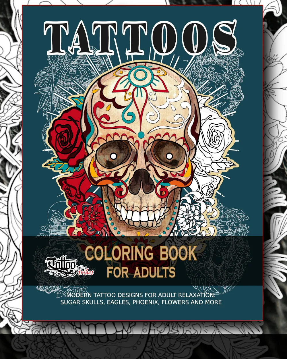Realistic Tattoos Coloring Book