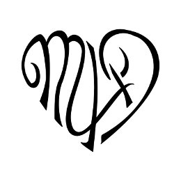 M+A+D heart tattoo
