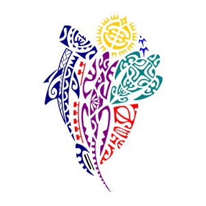 Thigh grandparents Polynesian tattoo