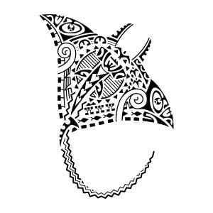 Fafarua tattoo: Manta ray