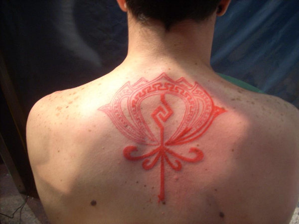 Bruno - Aztec lotus tattoo