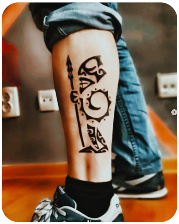 Egor - Tiki warrior tattoo